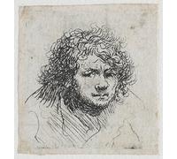 DQCJIYIGL Famous Canvas Prints Portrait Classic Wall Decor Self-portrait by Rembrandt van Rijn Abstract Painting for Home Decor 60x90cm