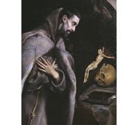 DQCJIYIGL Famous Canvas Prints Portrait Classic Wall Decor St Meditating by El Greco Abstract Painting for Home Decor 60x90cm