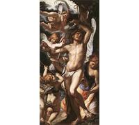 DQCJIYIGL Famous Canvas Prints Portrait Classic Wall Decor Sttended by Angels by Giulio Cesare Procaccini Abstract Painting for Home Decor 60x90cm