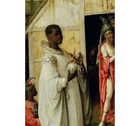 DQCJIYIGL Famous Canvas Prints Portrait Classic Wall Decor Temptations Central Part: the Temptation of Saint Anthony the Great by Hieronymus Boske Abstract Painting for Home Decor 60x90cm
