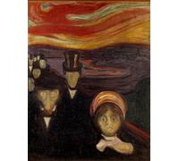 DQCJIYIGL Famous Canvas Prints Portrait Classic Wall Decor the Anguish Painting by Edvard Munch Abstract Painting for Home Decor 60x90cm