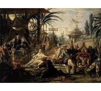 DQCJIYIGL Famous Canvas Prints Portrait Classic Wall Decor The Chinese Dance by François Boucher Abstract Painting for Home Decor 60x90cm