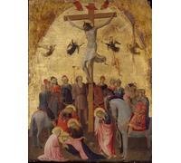 DQCJIYIGL Famous Canvas Prints Portrait Classic Wall Decor the Crucifixion by Fra Angelico Abstract Painting for Home Decor 60x90cm