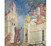 DQCJIYIGL Famous Canvas Prints Portrait Classic Wall Decor the Expulsion of the Devils From Arezzo by Giotto Di Bondone Abstract Painting for Home Decor 60x90cm