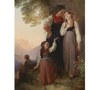 DQCJIYIGL Famous Canvas Prints Portrait Classic Wall Decor the Good by Ludwig Knaus Abstract Painting for Home Decor 60x90cm