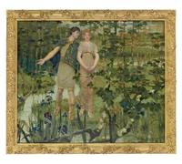 DQCJIYIGL Famous Canvas Prints Portrait Classic Wall Decor the Happy Valley by William Stott Abstract Painting for Home Decor 60x90cm