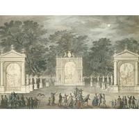 DQCJIYIGL Famous Canvas Prints Portrait Classic Wall Decor the Illuminations At Buckingham House for King George Iii's Birthday by Robert Adam Abstract Painting for Home Decor 60x90cm