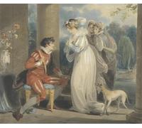 DQCJIYIGL Famous Canvas Prints Portrait Classic Wall Decor the Judgement of Paris by Richard Westall Abstract Painting for Home Decor 60x90cm