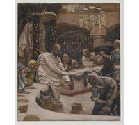 DQCJIYIGL Famous Canvas Prints Portrait Classic Wall Decor the Marriage At Cana by Jacques Abstract Painting for Home Decor 60x90cm