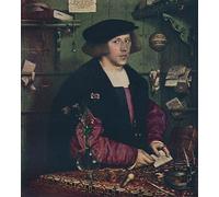 DQCJIYIGL Famous Canvas Prints Portrait Classic Wall Decor the Merchant Georg Gisze by Hans Holbein the Younger Abstract Painting for Home Decor 60x90cm