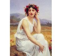 DQCJIYIGL Famous Canvas Prints Portrait Classic Wall Decor the Muse by Guillaume Seignac Abstract Painting for Home Decor 60x90cm