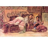 DQCJIYIGL Famous Canvas Prints Portrait Classic Wall Decor the Reader by Rudolf Ernst Abstract Painting for Home Decor 60x90cm