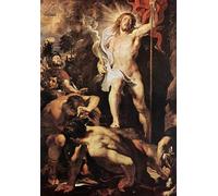 DQCJIYIGL Famous Canvas Prints Portrait Classic Wall Decor the Resurrection of Christ by Peter Paul Rubens Abstract Painting for Home Decor 60x90cm