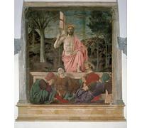 DQCJIYIGL Famous Canvas Prints Portrait Classic Wall Decor the Resurrection of Christ Fresco by Piero Della Francesca Abstract Painting for Home Decor 60x90cm