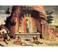 DQCJIYIGL Famous Canvas Prints Portrait Classic Wall Decor the Resurrection Right Hand Predella From the Altarpiece of St Zeno of Verona by Andrea Mantegna Abstract Painting for Home Decor 60x90cm