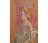 DQCJIYIGL Famous Canvas Prints Portrait Classic Wall Decor the Sphinx by Henri De Toulouse Lautrec Abstract Painting for Home Decor 60x90cm
