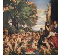 DQCJIYIGL Famous Canvas Prints Portrait Classic Wall Decor Worship of Venus Titian Abstract Painting for Home Decor 60x90cm