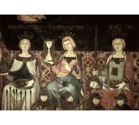 DQCJIYIGL Famous Painting Art Print Images Modern Canvas Prints Allegory of Good Government Detail of Justice Hope and Magnanamity by Ambrogio Lorenzetti Oil Painting for Home Decor 60x90cm
