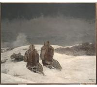 DQCJIYIGL Famous Painting Art Print Images Modern Canvas Prints Below Zero by Winslow Homer Oil Painting for Home Decor 60x90cm