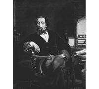 DQCJIYIGL Famous Painting Art Print Images Modern Canvas Prints Charles Dickens by William Powell Frith Oil Painting for Home Decor 60x90cm