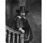 DQCJIYIGL Famous Painting Art Print Images Modern Canvas Prints Ephraim bonus, known as the jew with the banister by Rembrandt van Rijn Oil Painting for Home Decor 60x90cm