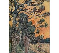 DQCJIYIGL Famous Painting Art Print Images Modern Canvas Prints Fir Forest At The End of The Day by Vincent Van Gogh Oil Painting for Home Decor 60x90cm