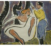 DQCJIYIGL Famous Painting Art Print Images Modern Canvas Prints Frankfurt Cathedral by Ernst Ludwig Kirchner Oil Painting for Home Decor 60x90cm