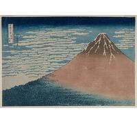 DQCJIYIGL Famous Painting Art Print Images Modern Canvas Prints Fuji in Clear Weather From the Series Thirty-six Views of Mt Fuji by Katsushika Hokusai Oil Painting for Home Decor 60x90cm