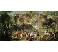 DQCJIYIGL Famous Painting Art Print Images Modern Canvas Prints Hunting in the Forest of Fontainebleau At Franchard by Jean Baptiste Oudry Oil Painting for Home Decor 60x90cm