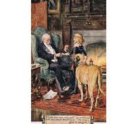 DQCJIYIGL Famous Painting Art Print Images Modern Canvas Prints I Hope You Are Very Well by Charles Edmund Brock Oil Painting for Home Decor 60x90cm