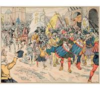 DQCJIYIGL Famous Painting Art Print Images Modern Canvas Prints Illustration Taken From the Book Le Bon Roy Henri Oil Painting for Home Decor 60x90cm