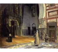 DQCJIYIGL Famous Painting Art Print Images Modern Canvas Prints Interior of a Architecture Cairo Henry Ossawa Tanner Oil Painting for Home Decor 60x90cm