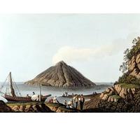 DQCJIYIGL Famous Painting Art Print Images Modern Canvas Prints Island of Stromboli in Views in the Ottoman Dominions in Europe in Asia by Mayer Oil Painting for Home Decor 60x90cm