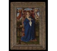 DQCJIYIGL Famous Painting Art Print Images Modern Canvas Prints Lady At the Fountain by Jan Van Eyck Oil Painting for Home Decor 60x90cm