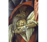 DQCJIYIGL Famous Painting Art Print Images Modern Canvas Prints Lamentation over the dead christ detail of mary magdalene detail by Sandro Botticelli Oil Painting for Home Decor 60x90cm