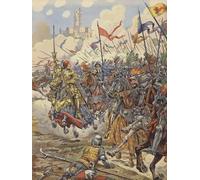 DQCJIYIGL Famous Painting Art Print Images Modern Canvas Prints Louis Xi of France Leading His Into the Battle of Montlhery Oil Painting for Home Decor 60x90cm