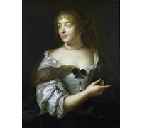 DQCJIYIGL Famous Painting Art Print Images Modern Canvas Prints Madame De Sevigne French Courtier and Letter Writer by Claude Lefebvre Oil Painting for Home Decor 60x90cm