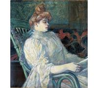 DQCJIYIGL Famous Painting Art Print Images Modern Canvas Prints Madame Marthe X in Bordeaux by Henri De Toulouse Lautrec Oil Painting for Home Decor 60x90cm