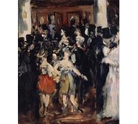 DQCJIYIGL Famous Painting Art Print Images Modern Canvas Prints Masked Ball At the Opera by Edouard Manet Oil Painting for Home Decor 60x90cm