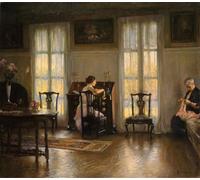 DQCJIYIGL Famous Painting Art Print Images Modern Canvas Prints Mother and Mary by Edmund Charles Tarbell Oil Painting for Home Decor 60x90cm