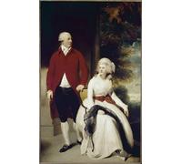 DQCJIYIGL Famous Painting Art Print Images Modern Canvas Prints Mr and Mrs Julius Angerstein by Lawrence Oil Painting for Home Decor 60x90cm