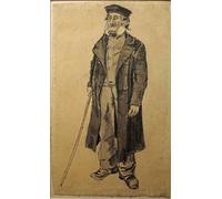DQCJIYIGL Famous Painting Art Print Images Modern Canvas Prints Old Man with a Stick by Vincent Van Gogh Oil Painting for Home Decor 60x90cm