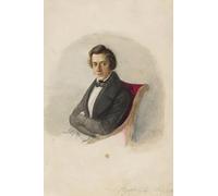 DQCJIYIGL Famous Painting Art Print Images Modern Canvas Prints Portrait of Frederic Chopin by Maria Wodzinska Oil Painting for Home Decor 60x90cm