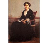 DQCJIYIGL Famous Painting Art Print Images Modern Canvas Prints Portrait of Genevieve eldest daughter of Adolphe Bouguereau William Adolphe Bouguereau Oil Painting for Home Decor 60x90cm