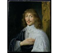 DQCJIYIGL Famous Painting Art Print Images Modern Canvas Prints Portrait of George Villiers St Duke of Buckingham by Anthony Van Dyck Oil Painting for Home Decor 60x90cm