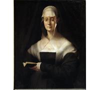 DQCJIYIGL Famous Painting Art Print Images Modern Canvas Prints Portrait of Maria Salviati by Jacopo Pontormo Oil Painting for Home Decor 60x90cm