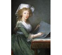 DQCJIYIGL Famous Painting Art Print Images Modern Canvas Prints Portrait of Marie Louise of the Two Sicilies Wife of Ferdinand Iii by Elisabeth Louise Vigee Lebrun Oil Painting for Home Decor 60x90cm