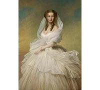 DQCJIYIGL Famous Painting Art Print Images Modern Canvas Prints Queen Alexandra When Princess of Wales by Richard Lauchert Oil Painting for Home Decor 60x90cm
