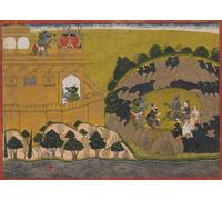 DQCJIYIGL Famous Painting Art Print Images Modern Canvas Prints Rama Releases the Demon Spies Shuka and Sarana Folio From the Siege of Lanka Series Oil Painting for Home Decor 60x90cm