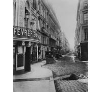 DQCJIYIGL Famous Painting Art Print Images Modern Canvas Prints Rue Louis Le Grand by Charles Marville Oil Painting for Home Decor 60x90cm